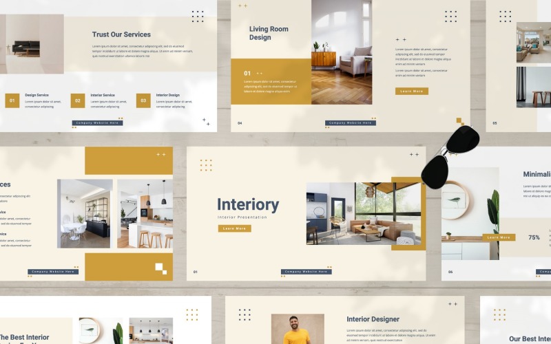 Interieur - Interieur Google Slides-sjabloon