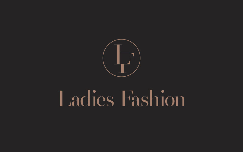 LF letter mark fashion design logo