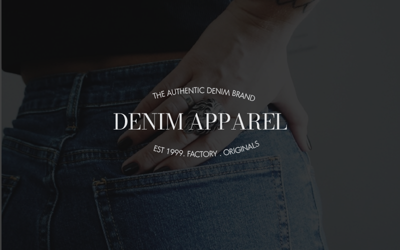 GRATIS Denim Apparel Logo Logo minimale e semplice