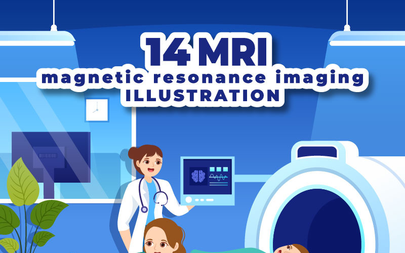 14 Иллюстрация МРТ или магнитно-резонансной томографии