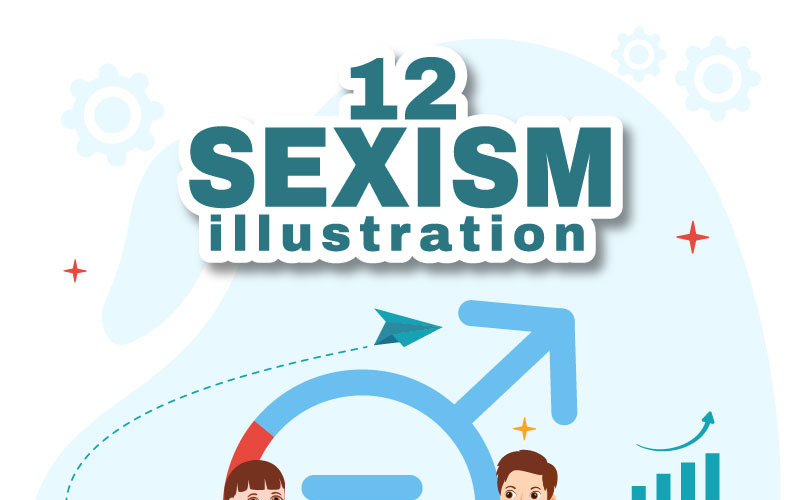 12 Szexizmus Férfiak és Nők Illusztráció