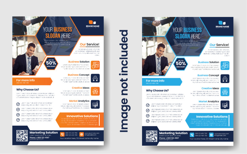 Corporate Business Flyer in A4-Papier. Geschäftsbericht, Broschüre, Covergestaltung
