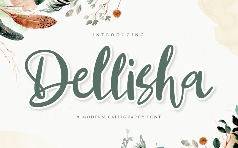 Dellisha - Handwriten Script fonts #324864 - TemplateMonster