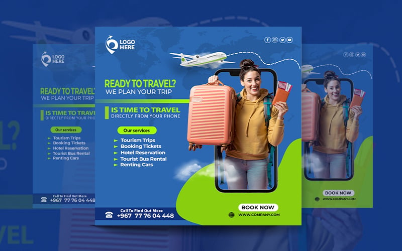 Modern Travel Agency Flyer Template - Journey - Travel - Leisure ...