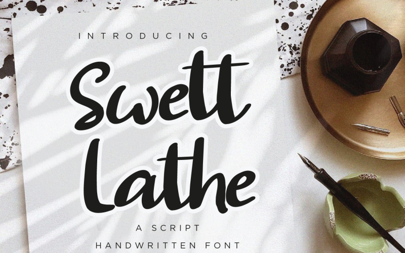 Swett Lathe - 现代脚本字体