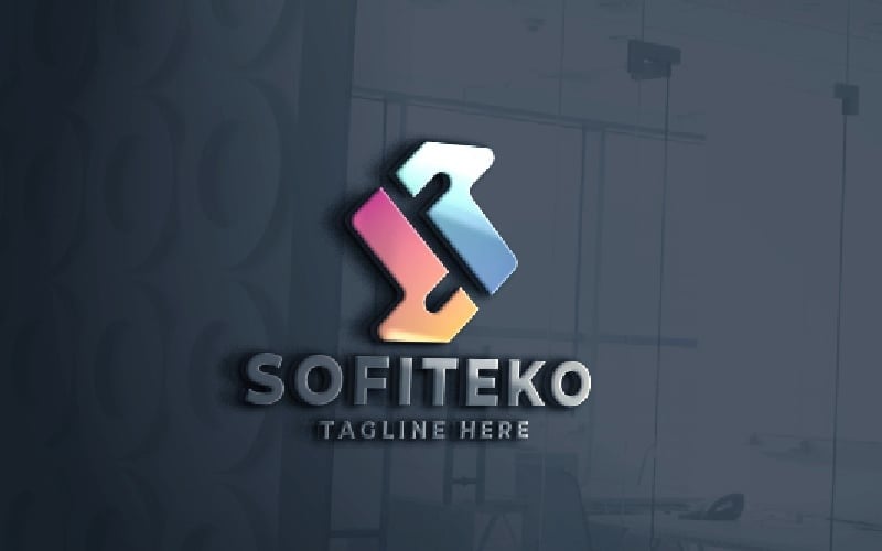 Szablon Logo litery S Sofiteko