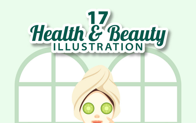 17 Ilustração de beleza e saúde
