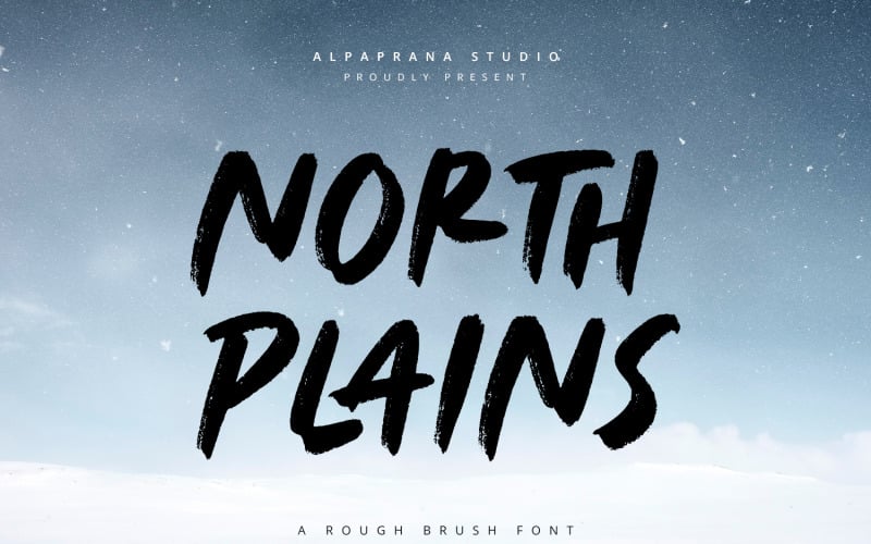 North Plains - 粗刷字体