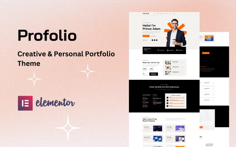 Profolio - Tema de Portfólio Pessoal e Criativo