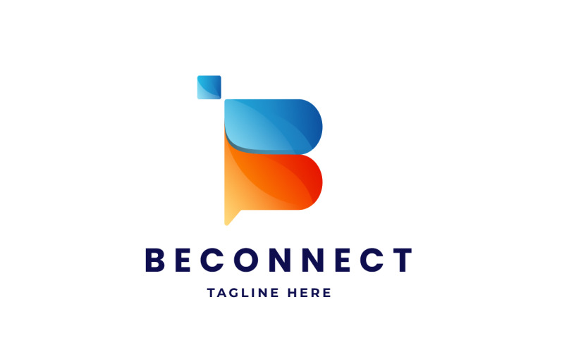 Современный шаблон дизайна логотипа буквы B