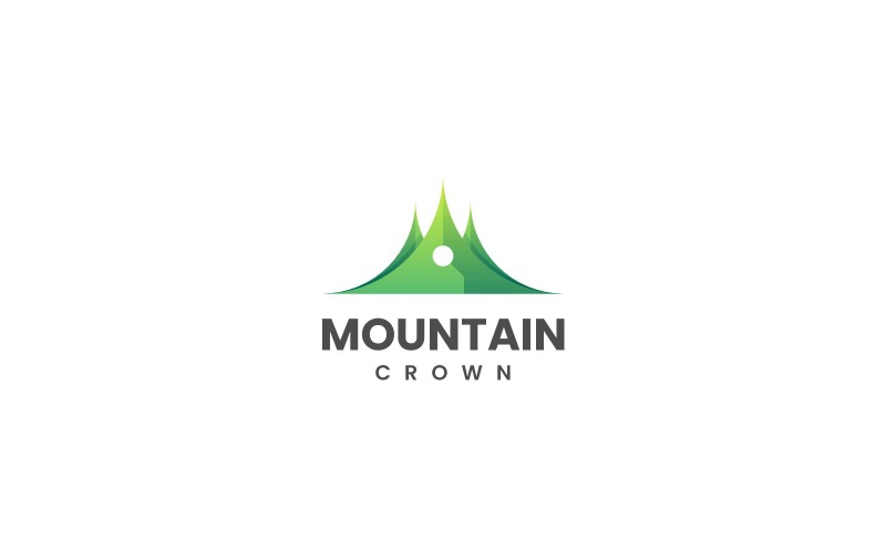 Mountain Crown Gradient Logotyp