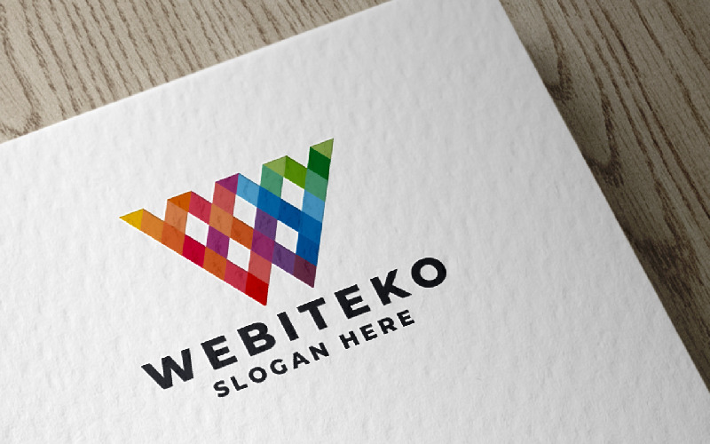 Webiteko - 字母 W 徽标温度