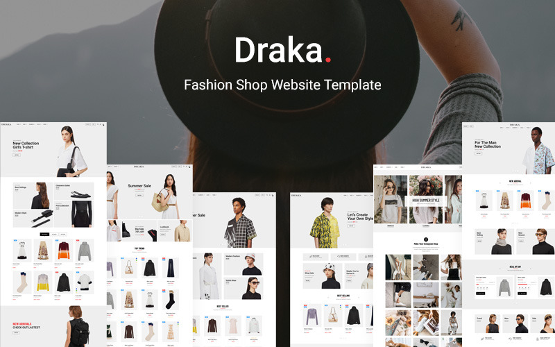Draka - Fashion Shop Hemsida Mall