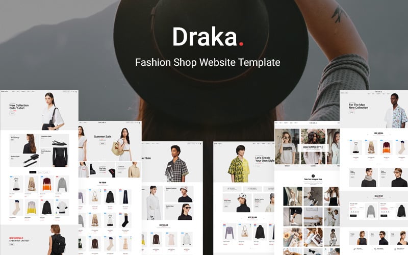 Draka - Website-Vorlage für Modegeschäfte