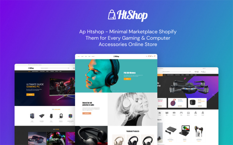 Ap Htshop – tržiště her a počítačů Téma Shopify
