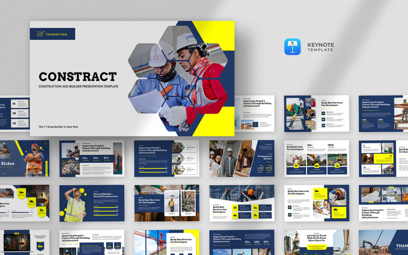 Constract - Modello di Keynote di costruzione e ingegneria