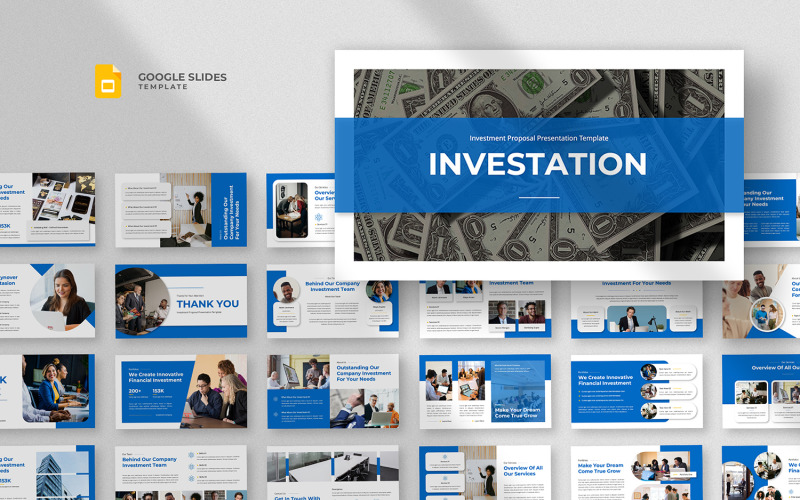 Inwestycja — szablon prezentacji Google firmy finansowej