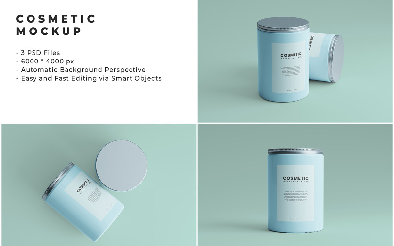 Kozmetik Mockup Şablonu 2