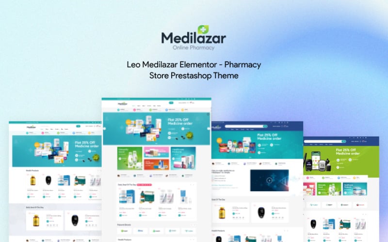 Leo Medilazar Elementor - тема Prestashop для аптечного магазина