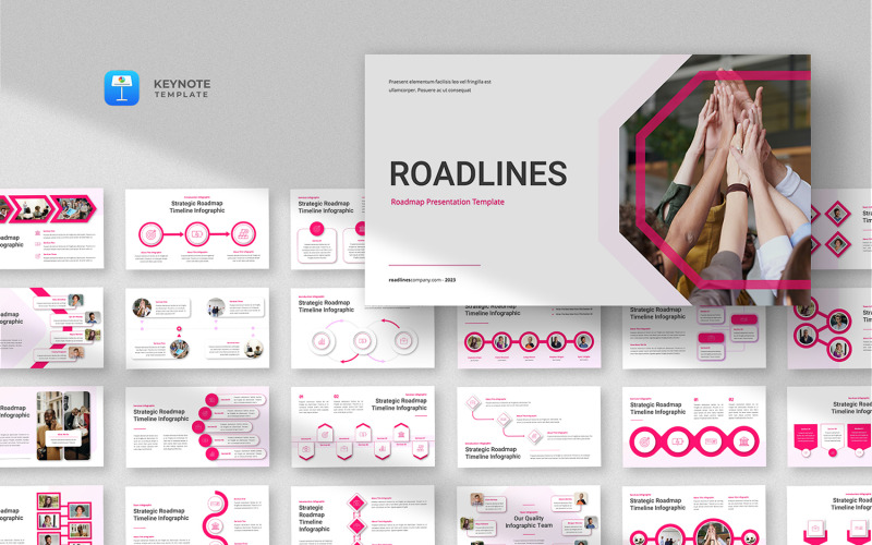Roadlines - 项目路线图主题演讲模板