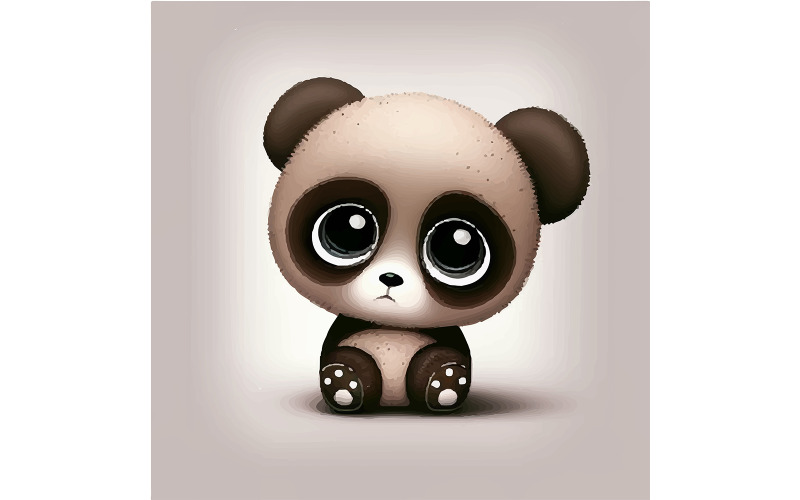 Anil Gwyn Panda Illustration vektor