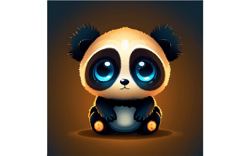 Arnau Vibius Panda Illustration Vecteur