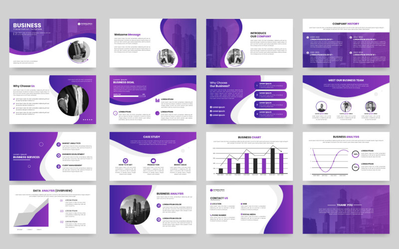 Vector business powerpoint presentation slides template design ...