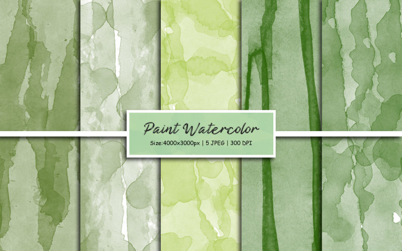Kolorowe farby akwarela tło, plusk teksturowanej tło, zielony papier cyfrowy akwarela