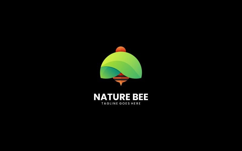 Nature Bee Gradient Logo 1