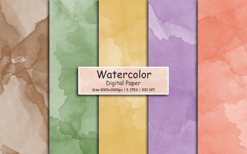 Papel digital de respingos de aquarela, fundo de textura de respingos de tinta colorida