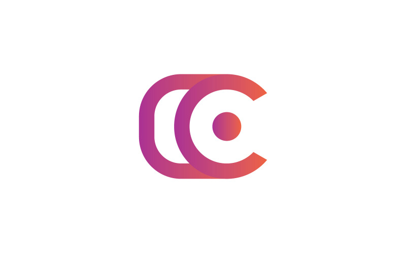 Logo litery C, logo aparatu, szablon logo aparatu litery C
