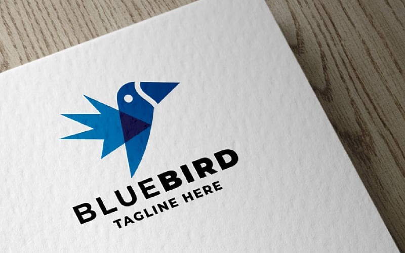 Plantilla de logotipo Blue Bird Pro