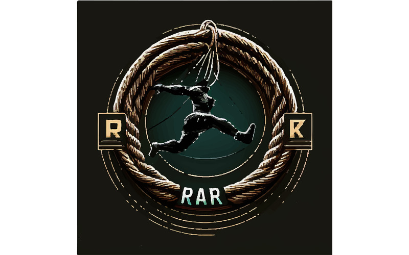 Roibeárd Jump Logo Ilustração Vetorial