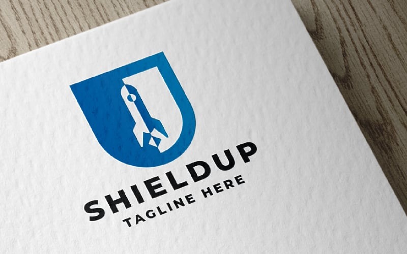 Shield Up Security Pro Logo Şablonu
