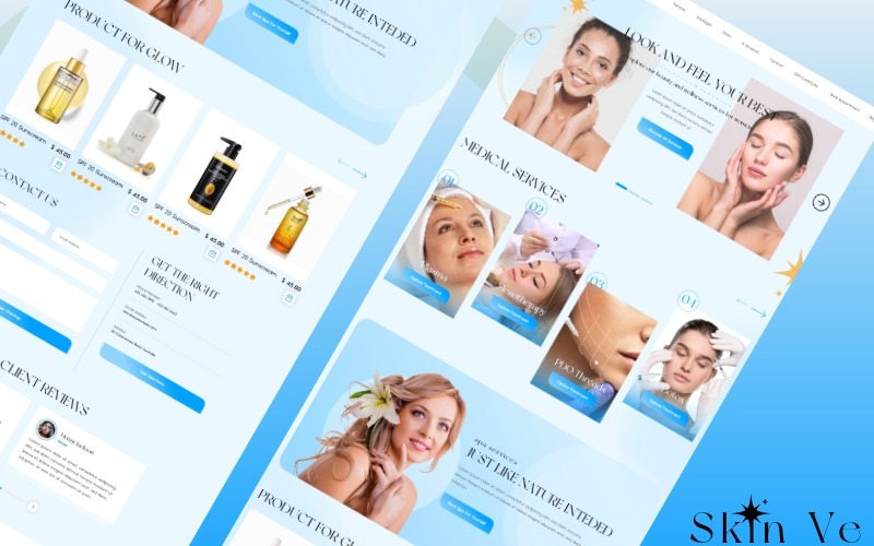 Skin Ve UI-Vorlage – UI Adobe XD
