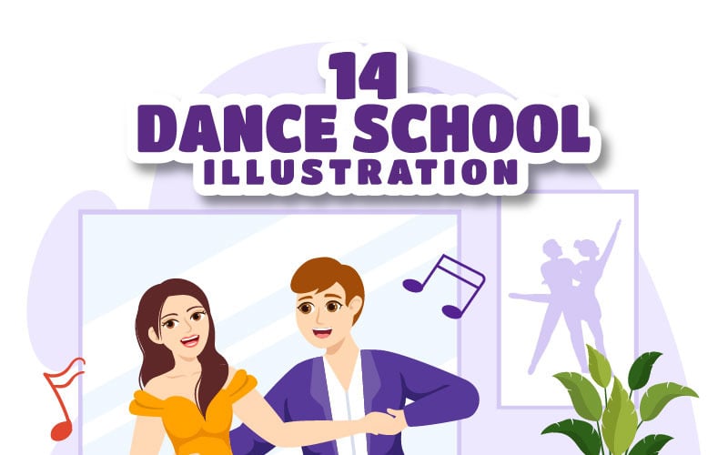 14 Dansschool Illustratie
