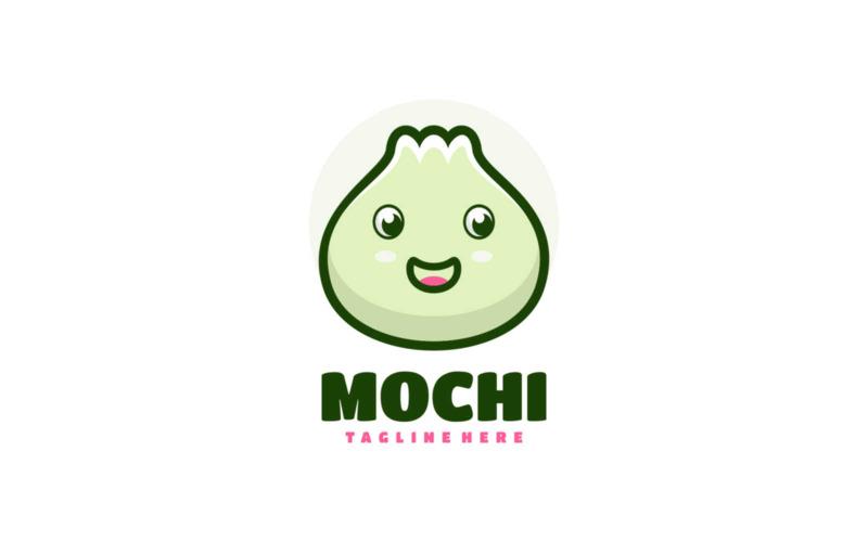 Logo kreskówka maskotka Mochi