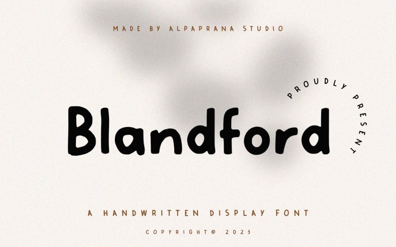 Blandford - Fuente manuscrita