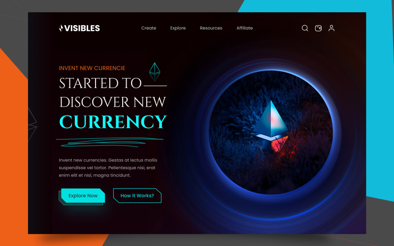 Crypto Website Hero Sectie 01