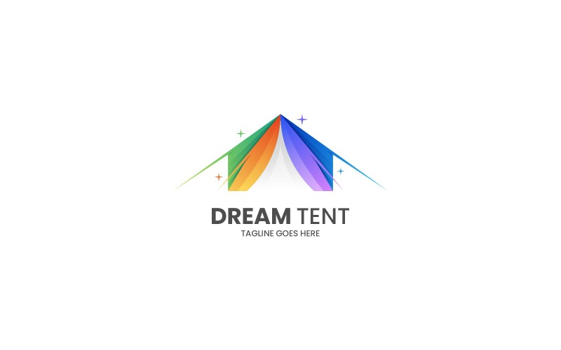 Logo colorato gradiente tenda da sogno
