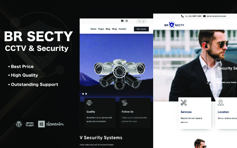 BR Secty - Private Security Wordpress Theme