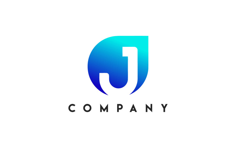 Logo Jéricho, Logo lettre J, Logo lettre J, Modèle de logo lettre