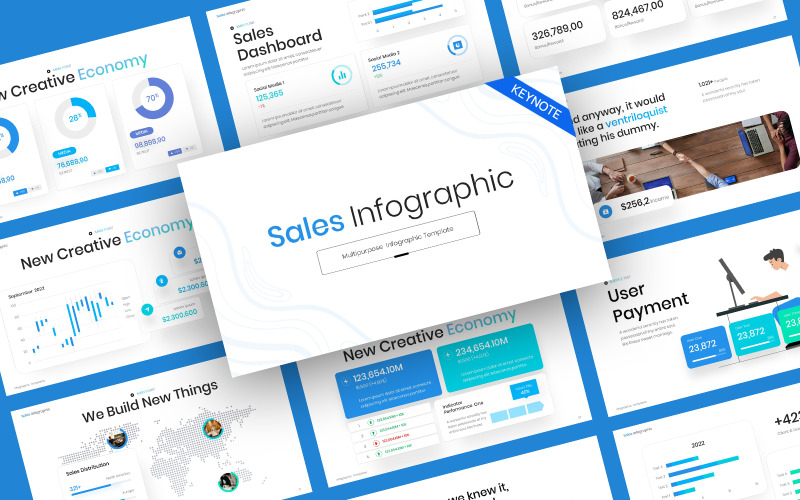 Business Sales Infographic Keynote Template