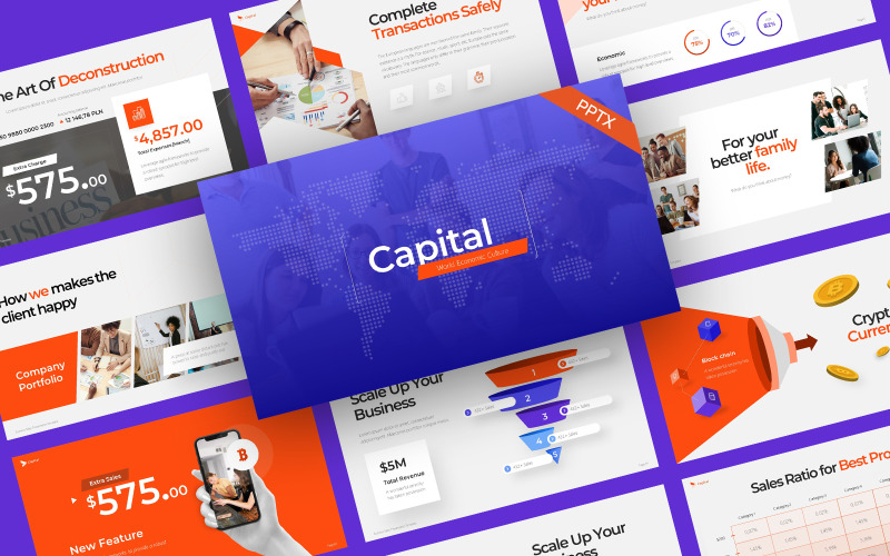 Capital Business Sales PowerPoint Template