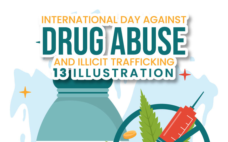 13 Иллюстрация «Против злоупотребления наркотиками и их незаконного оборота»