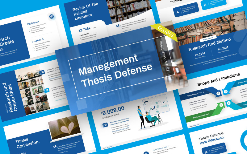 Management Thesis Defence Google Slides Template