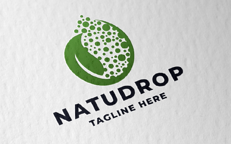 Plantilla de logotipo Nature Drop Pro