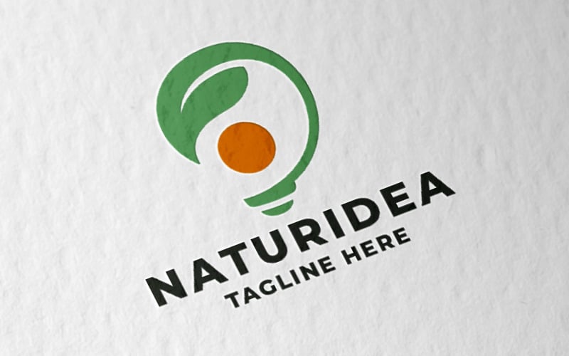 Plantilla de logotipo Nature Idea Pro