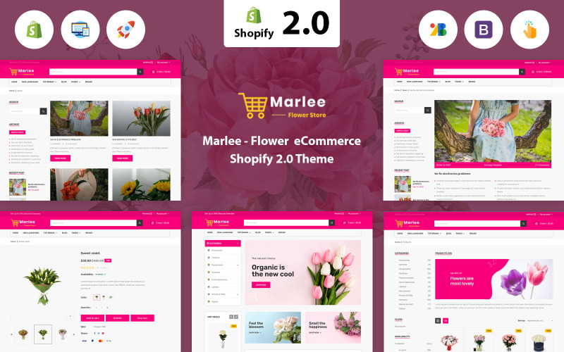 Marlee - Flower Shopify 2.0 Theme