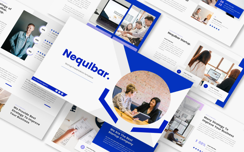 Nequlbar Powerpoint-sjabloon voor opstarten